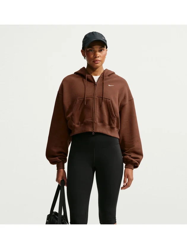 NSW Studio Fleece Midweight Oversized Cropped Full Zip