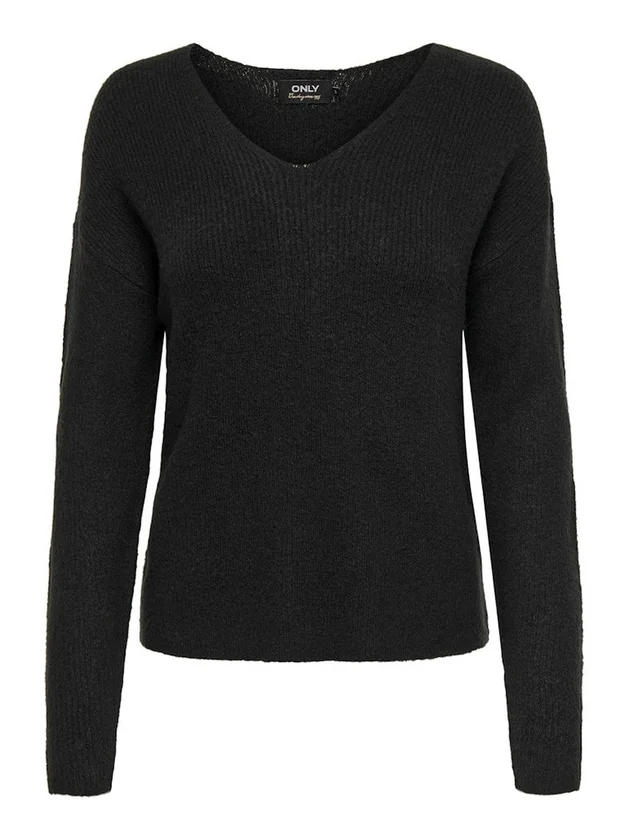 Camilla V Neck L S Pullover Knt Noos