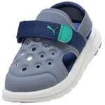 GRAY SKY-BLUE JEWEL-VIBRANT GREEN