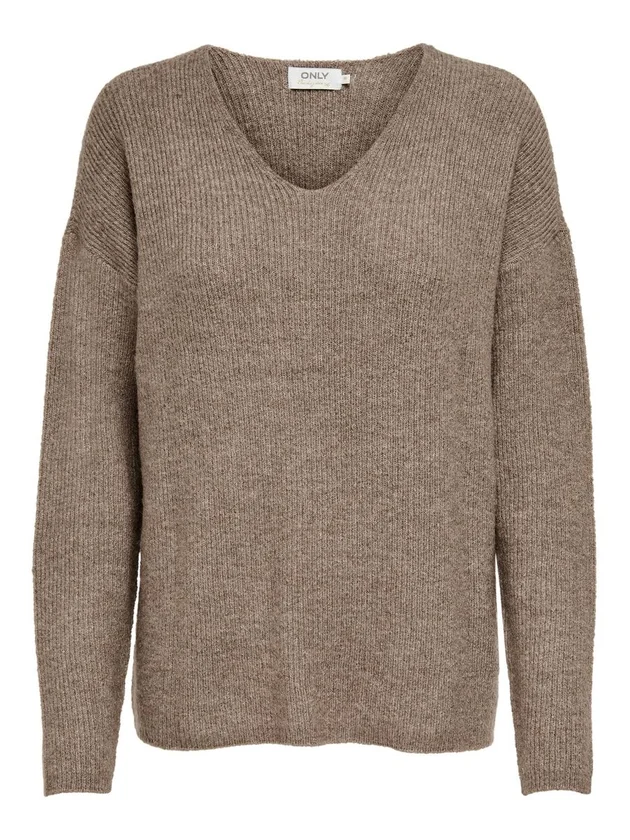 Camilla V Neck L S Pullover Knt Noos