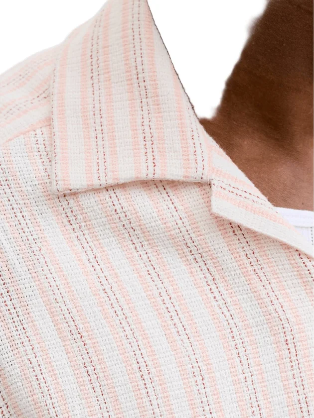 Jjecoba Stripe Resort Shirt Ss Sn