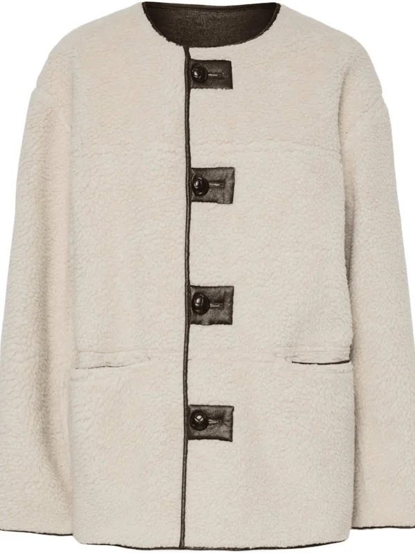 Julie Reversible Teddy Pu Jacket