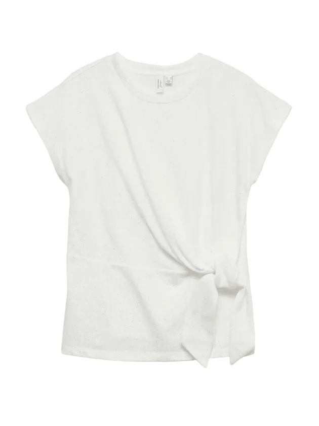 Vmjinnie S S O Neck Knot Top