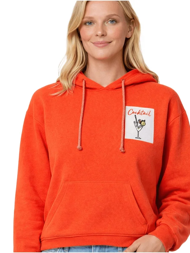 Pcchilli Ls Washed Patch Hoodie