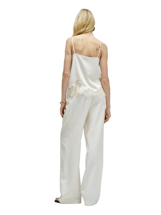 Strap Top With Adjuster And Lace Detail