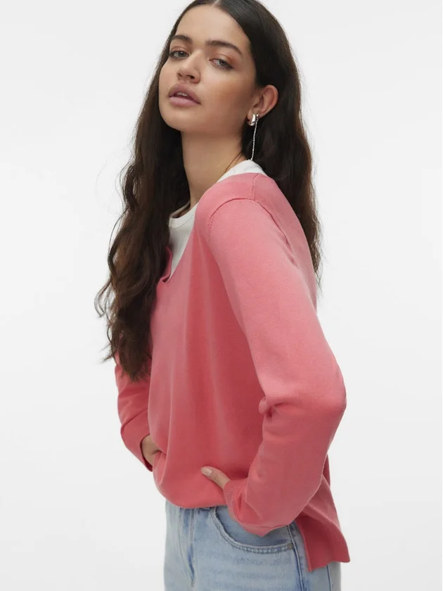 Silje LS V Neck Pullover Ga Noos