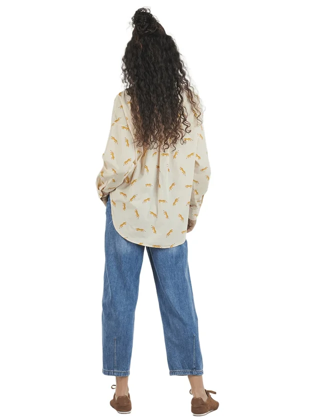 Janna LS Loose AOP Shirt