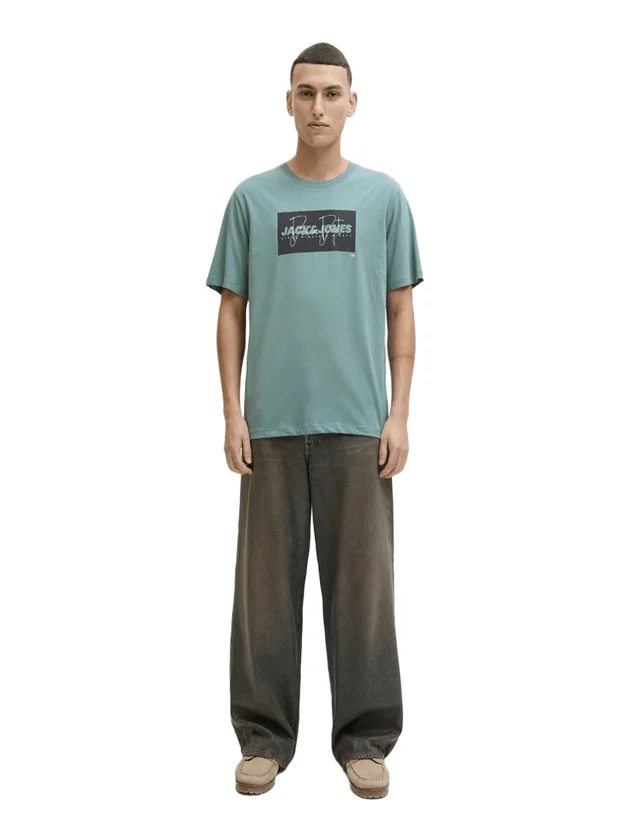 Jjcole Print Tee Ss Crew Neck Ln