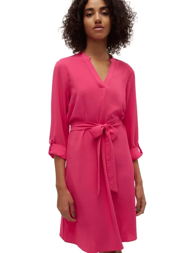 Vmgavina L S V Neck Abk Dress Wvn B