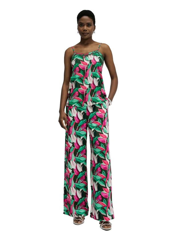 Print Hight Rise Pants