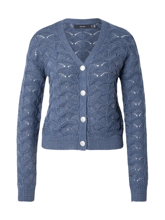 Indigo LS V Neck Cardigan Boo
