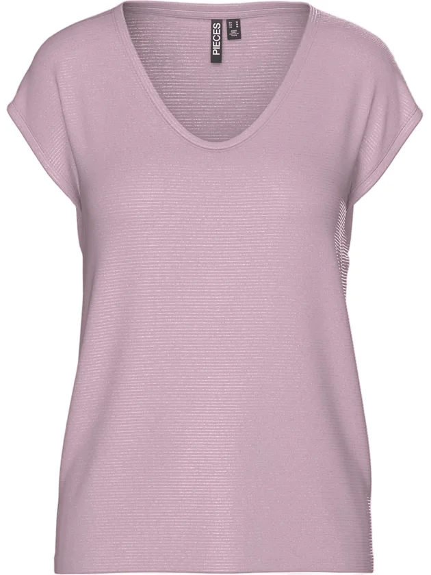 Pcbillo Tee Lurex Stripes