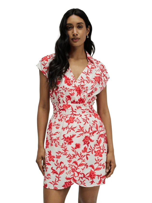 Floral Print Short Dress