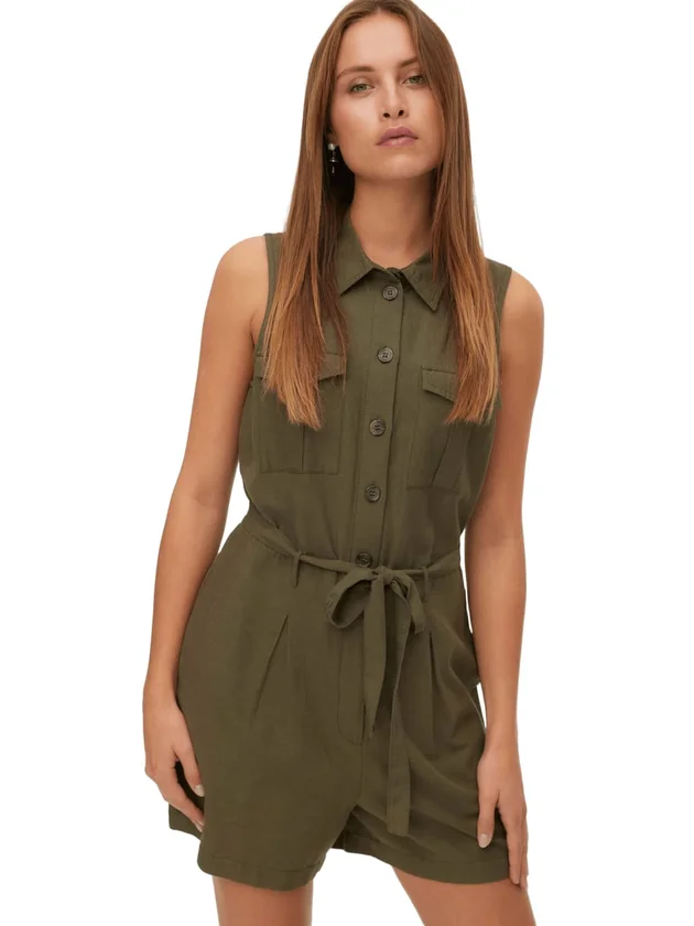 Josephine S L Playsuit Wvn Btq