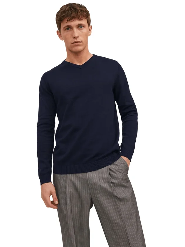 Basic Knit V Neck Noos
