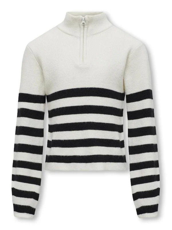Kogfranca Half Zip L S Stripe Knt N