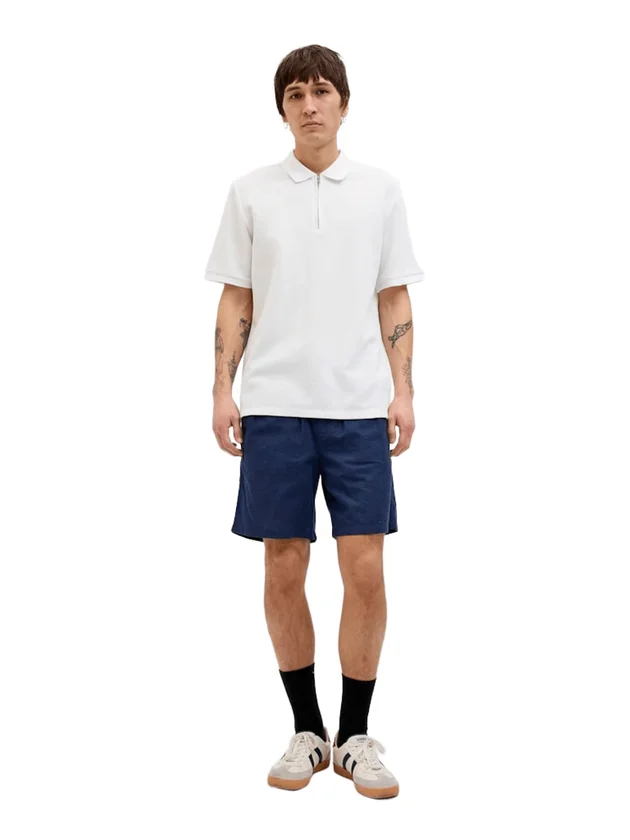 Austin Zip Polo Ss Noos