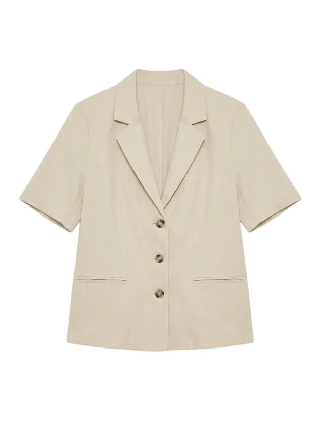 Ss Short Blazer Wvn Ga