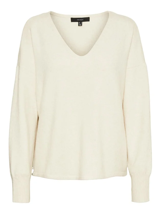 Offy LS V Neck Blouse Ga Noos