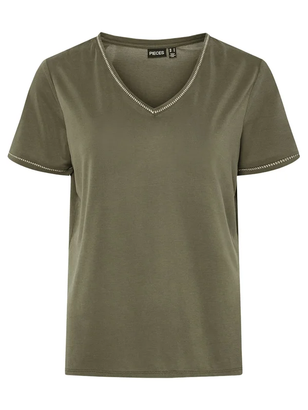 Pcalana Ss Stud Tee Fc Bc