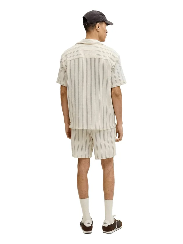 Jjecoba Stripe Resort Shirt Ss Sn