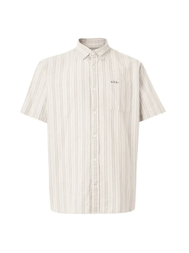 Jjdevin Stripe Shirt Ss