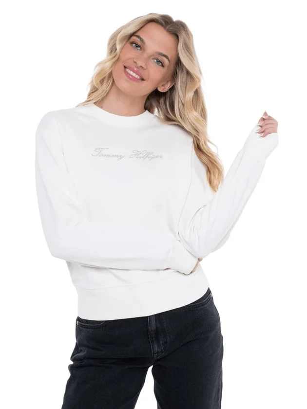 Lurex Script Reg Swtshrt
