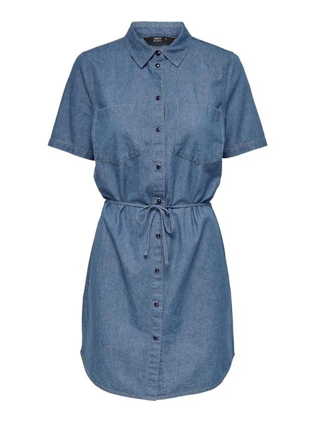 Onljenna Ss Belt Dnm Dress