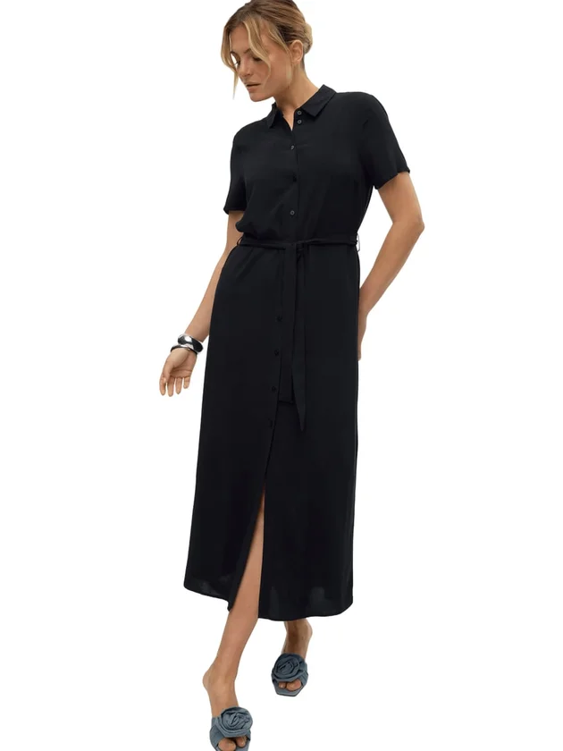 Easy Joy S S Long Shirt Dress Wvn Ga