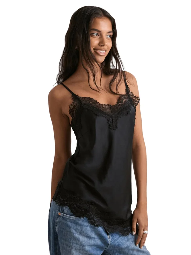 Pcjessa Singlet W Lace Wvn Bc