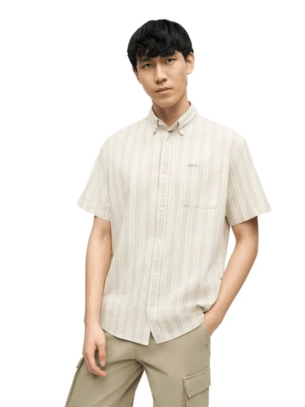 Jjdevin Stripe Shirt Ss
