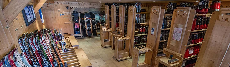 Intérieur du magasin SPORT 2000 CHAMONIX LOCATION DES PLANARDS