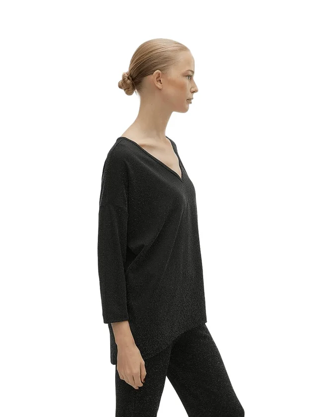3 4 V Neck Top Lx