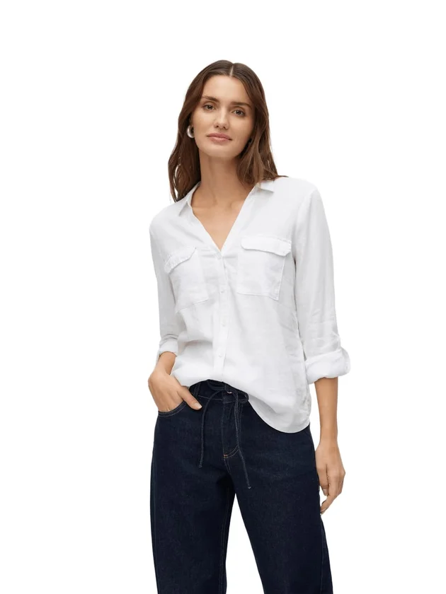 VMLINN Bumpy LS Shirt Wvn Noos