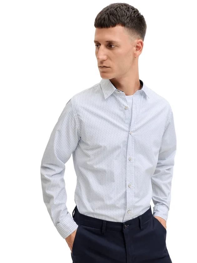 Jjmatheo Detail Print Shirt LS