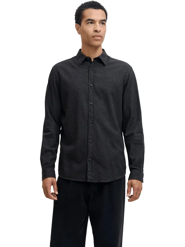 Classic Melange Shirt L S Noos