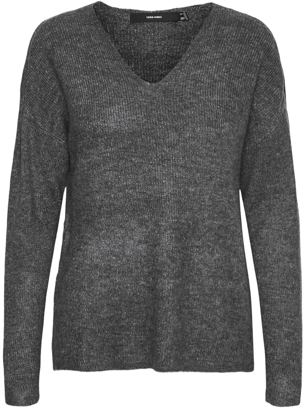 Vmcrewlefile Ls V Neck Blouse Noos