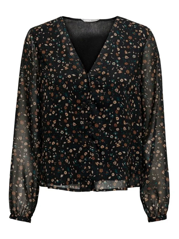 Valerie V Neck Button Top Ptm