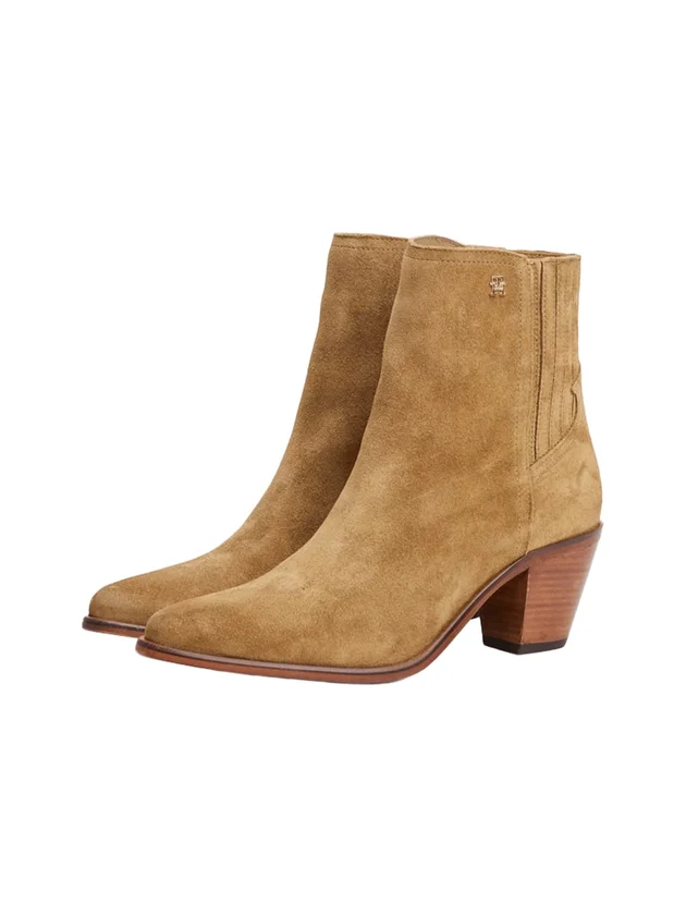 Western Mid Heel Suede Chelsea