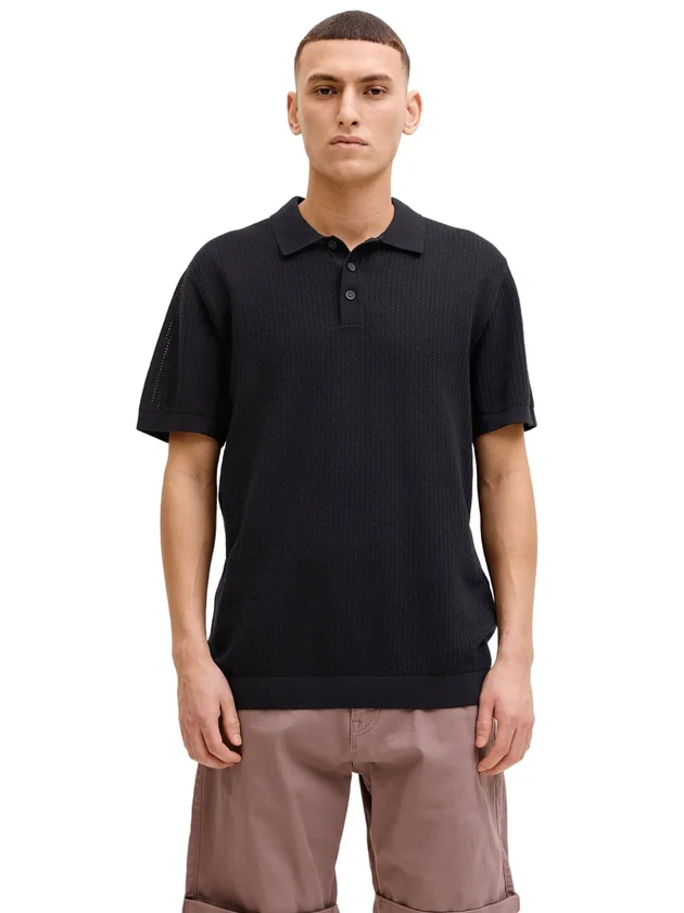 Jjjess Knit Polo Ss