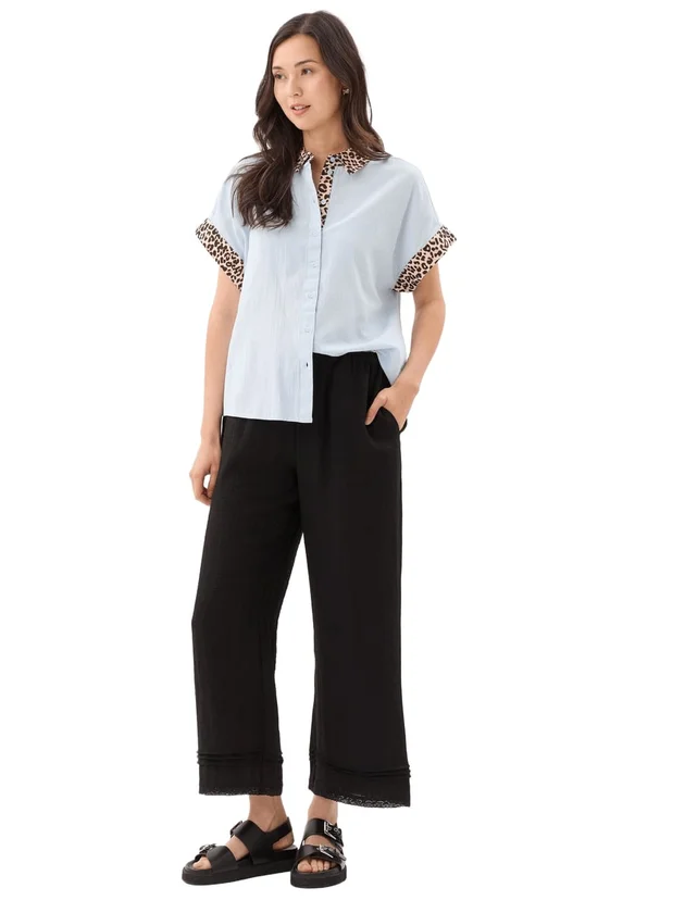 Pcjavier Contrast Check Shirt Wvn