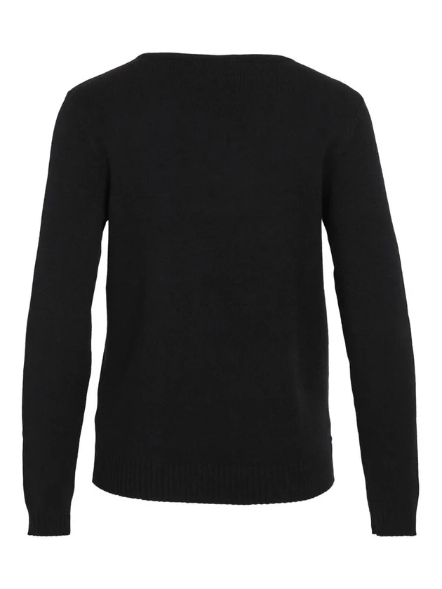 Viril V Neck L S Knit Top Noos