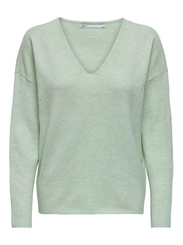 Onlrica L S V Neck Pullo Knt Noos