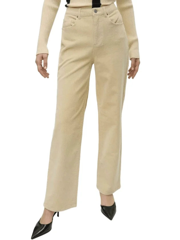 Tessa Hr Wide Corduroy Pants
