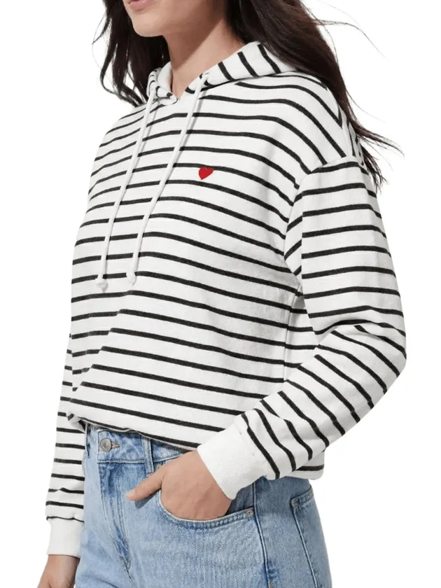Chilli LS Hoodie Stripes Emb Noos