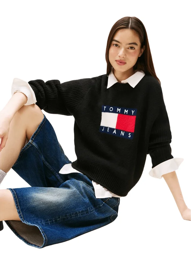 Melange Flag Sweater Rib Ext