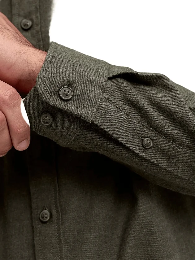 Classic Melange Shirt L S Noos