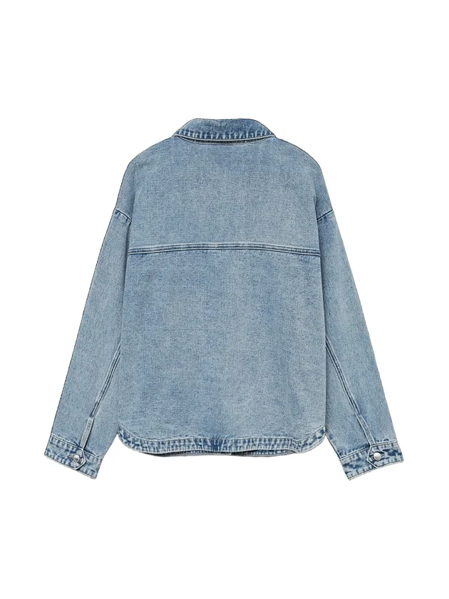 Jamie LS Denim Shacket Mix Ga Noos