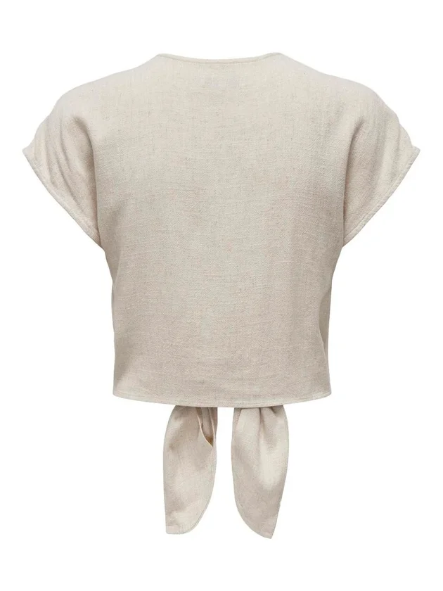 Siesta Ss Knot Lin Bl Shirt Pnt Noos