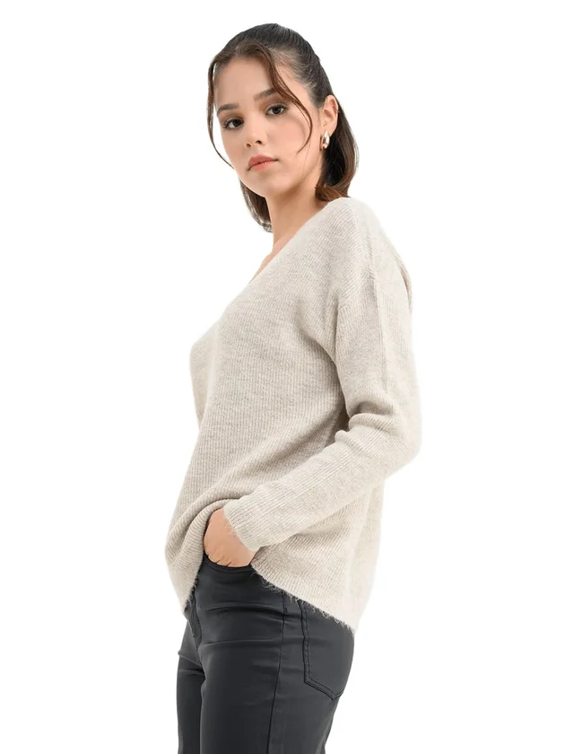 Crewlefile Glitter LS V Nk Pul Noos Lx